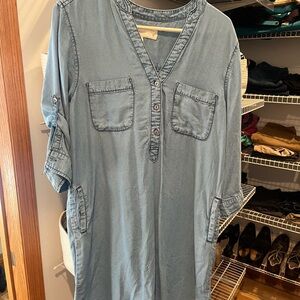 Women's Long Sleeve Denim Dress